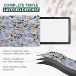 BirdieQPlusTwo e-reader sleeve showing interior soft padding