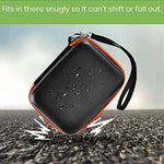 ALKOO water resistant external hard drive cover illustrating the smooth dual zipper enclosure mechanism
