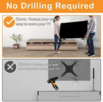 Mounting hardware kit with steel screws for television stand installation