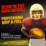 Cadyaw rechargeable light up football showcasing the Type-C charging port access