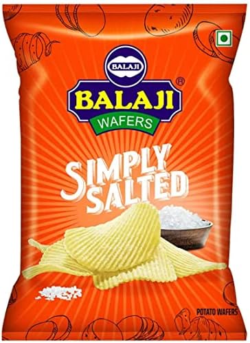 Balaji Wafers Simply Salted Potato Chips, 45g - Image 2