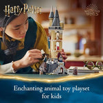 Lego Harry Potter Owlery tower model with owl figures