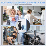 Ovicee mini tripod and fill light attached to action camera setup