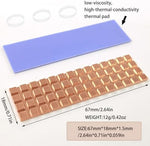 Ultra thin one point five millimeter copper laptop radiator overview.