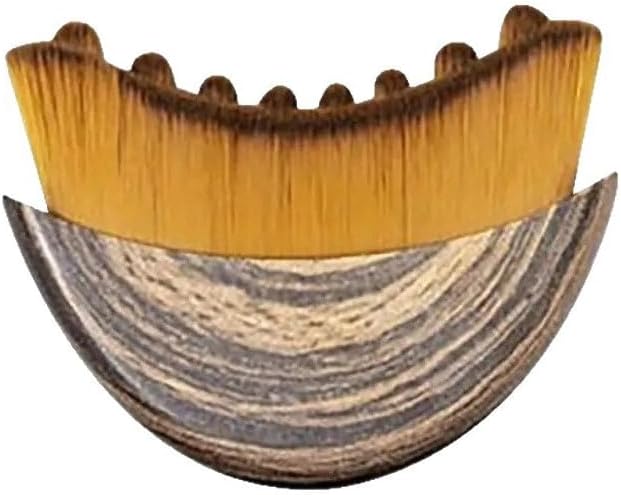 Close up of the ultra soft bristles on the MASENT lymphatic face brush demonstrating density and texture.