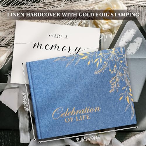 Close up of Lanpn memory book linen texture and gold detail