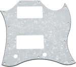 Dopro SG guitar pickguard thickness and side profile view