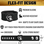 2 Pack Gorilla Magnetic Cigar Holder for Golf Carts - Convenient Cigar Clip with Adjustable Design - Hands-Free Magnetic Cigar Holder for Golfing, Fishing, Travel & More (Black + Black) - Image 7