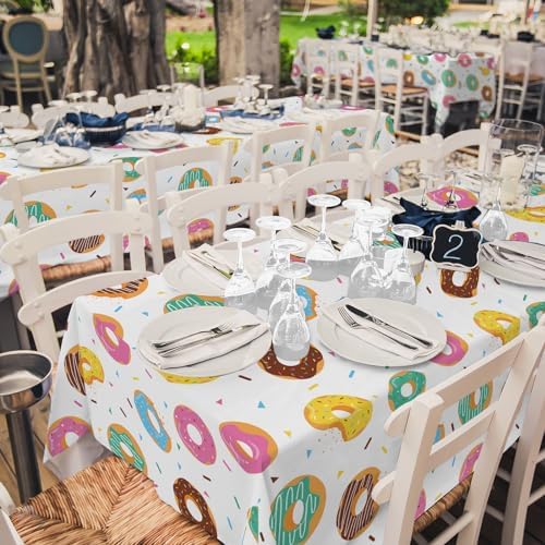 Gatherfun two sweet birthday decorations package showing two folded disposable tablecloths