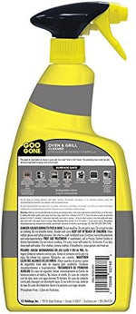 Goo Gone foaming oven cleaner spray bottle showing the nozzle and citrus scent label.