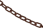 Mr. Chain plastic barrier chain brown front view