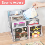 Close up of the polished round corners and high transparency material of the Vowcarol media storage solution.