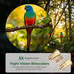 Pocket-sized Iplusmile compact binoculars demonstrating their lightweight portable form factor.