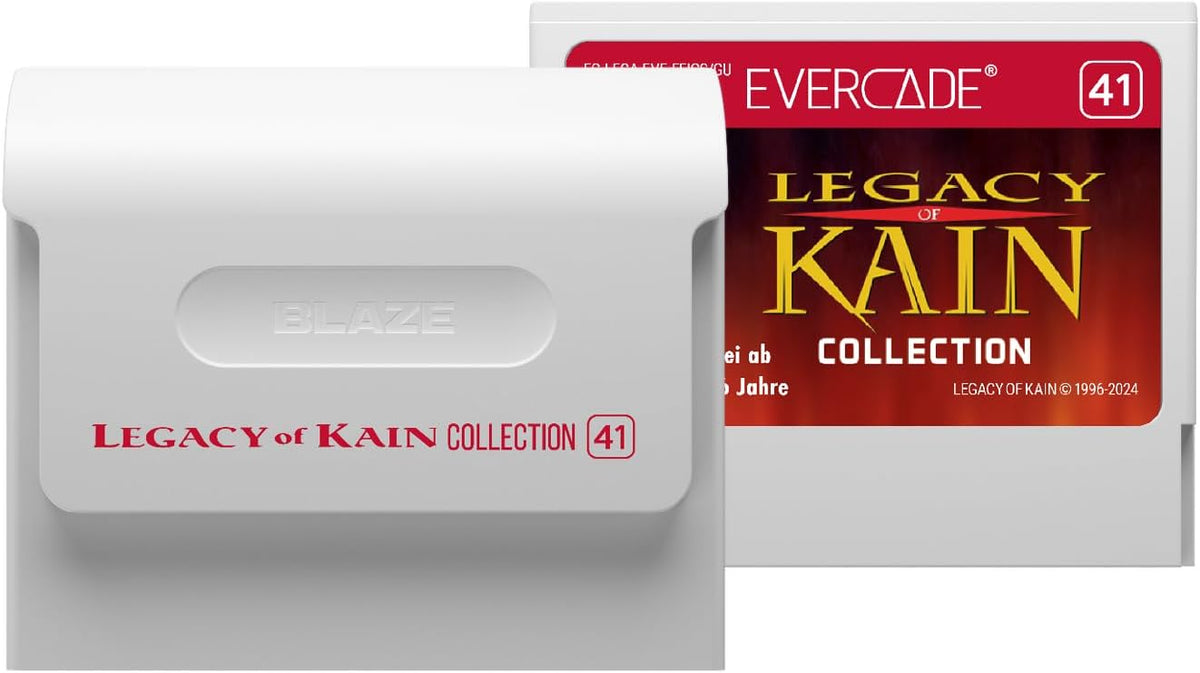 Evercade Legacy Of Kain Collection clamshell packaging with full color manual