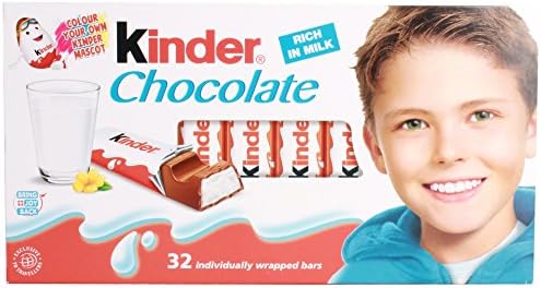 Kinder Milk Chocolate 32 Individually Wrapped Bars, 400g - Image 2