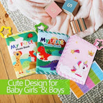 GPIRAL first year baby photo album packaged beautifully as a newborn baby shower gift.
