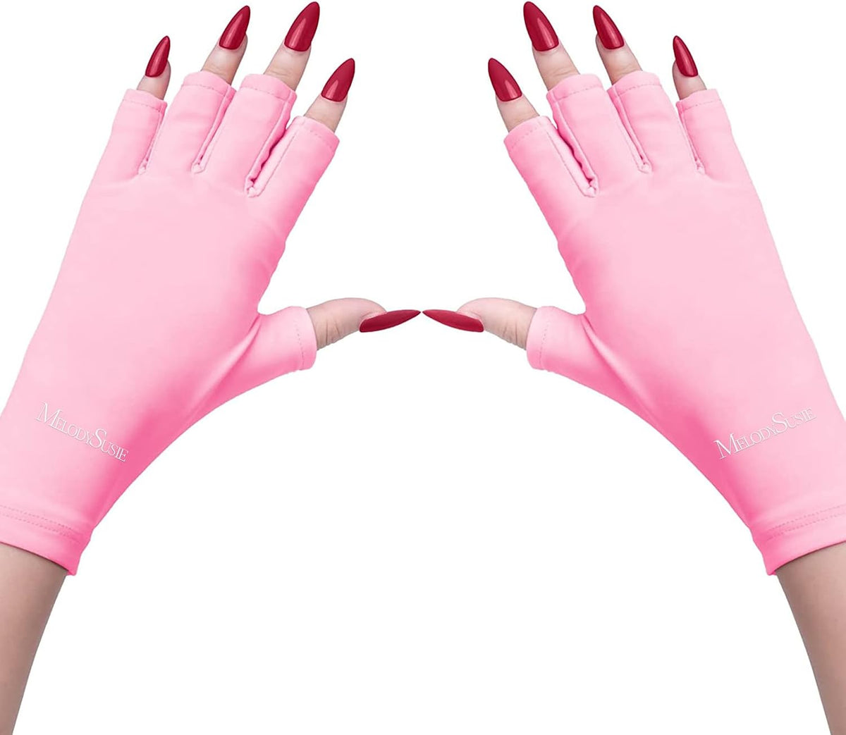 MelodySusie Premium Fingerless Protection UV Gloves for Gel Manicures - Image 10