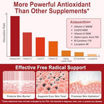 Top view of the sealed authentic microalgae astaxanthin supplement container