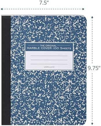Roaring Spring Hard Cover Composition Book, 9 3/4 x 7 1/2, Unruled, 100 sheets - Image 4