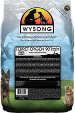 Wysong starch free high protein kibble for ferrets nutritional information panel