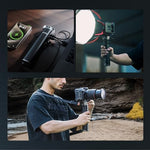 SmallRig tactical handheld power supply package contents illustrating the battery stick and included accessories