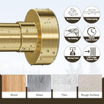 YNL tension rod installed in a shower setting
