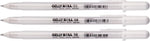 Sakura gel pen tip sizes close up view
