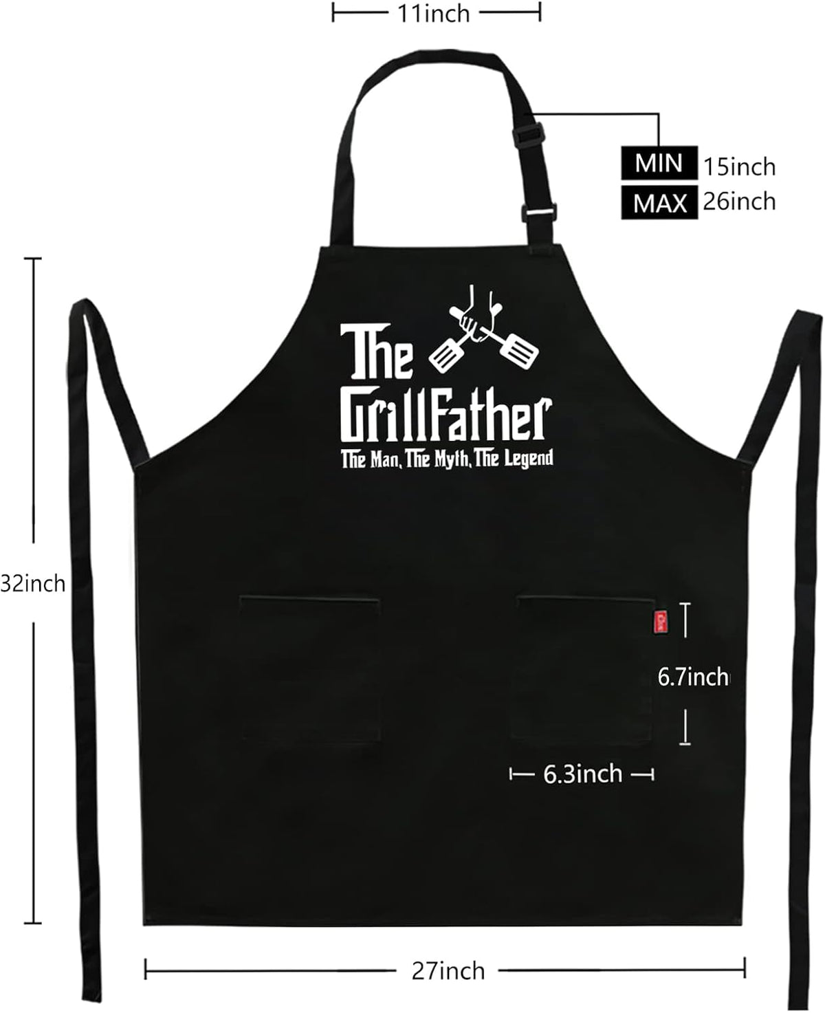 Kaidouma BBQ apron pocket feature