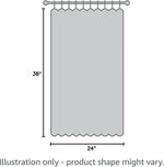 24 Inch Curtains for Kitchen Sage Green Farmhouse Decor 2 Panel Back Tab Pocket Opaque Semi Sheer Light Filtering Cafe Tier Linen Short Pale Green Curtain for Small Windows Bathroom Shelves 36x24 Long - Image 9
