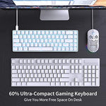 Dierya T68se gaming keyboard side profile showing compact design