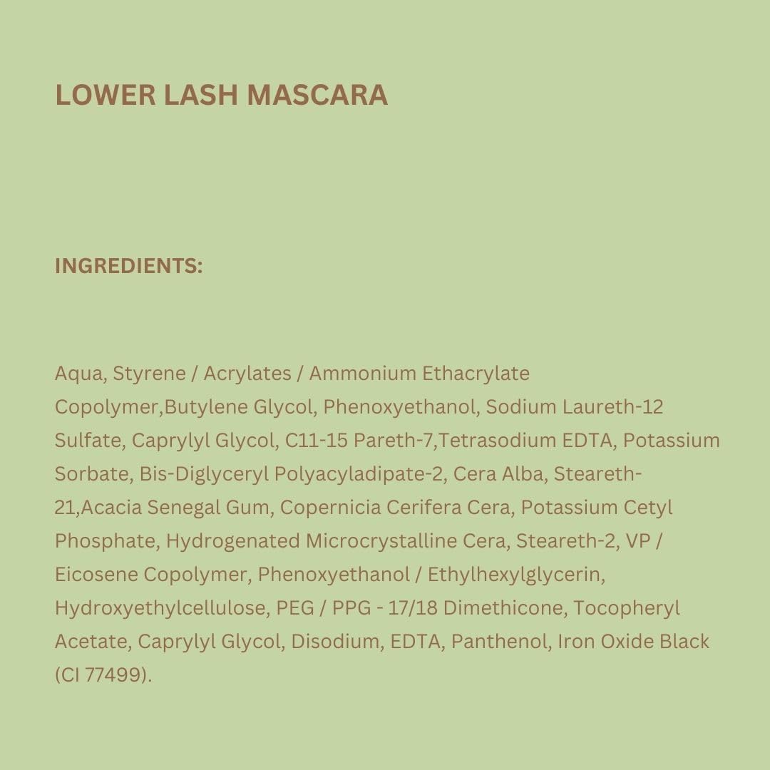 Professional beauty shot of Pixi Lower Lash Mascara black