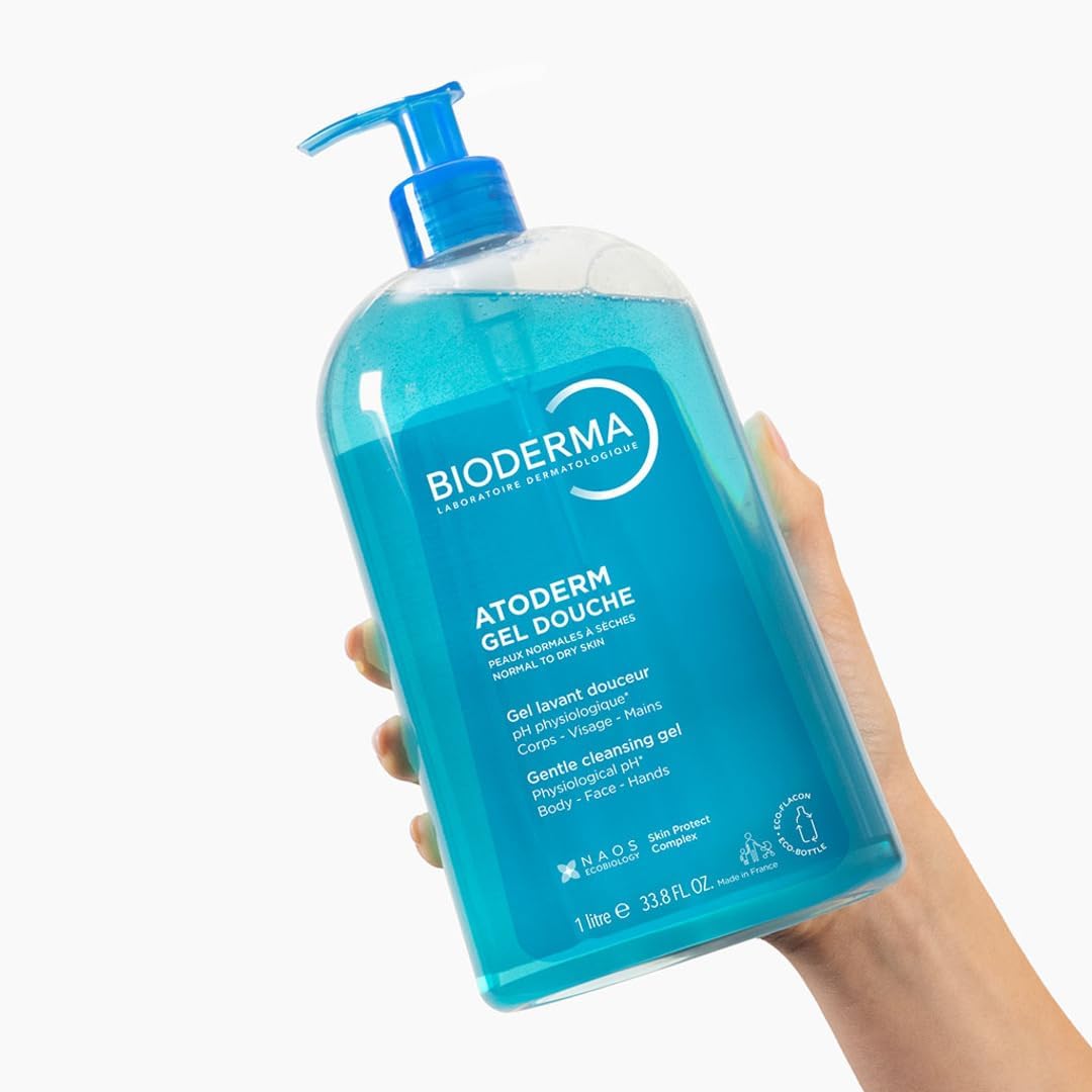 Creamy texture of Bioderma Atoderm hydrating cleansing gel
