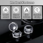 Transparent oven knob safety guard for kitchen protection