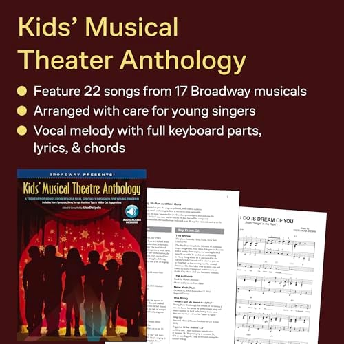 Broadway Presents! Kids' Musical Theatre Anthology | Songbook for Young Singers with Piano Accompaniment | Musical Books with Vocal Score, Online Audio | Broadway Musicals Sheet Music Collection - Image 4