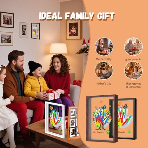 VidwanHome handprint kit accessories including colorful washable paint pots, paintbrushes, and marker pen.