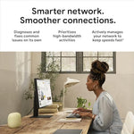 Sleek rounded design of the imported Google tri band router