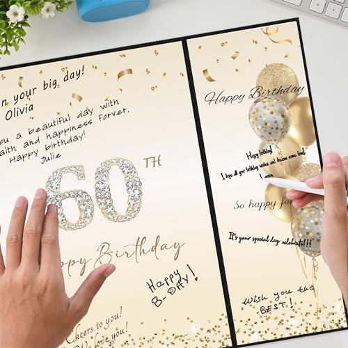 Daranaxy 60th birthday keepsake displayed on table