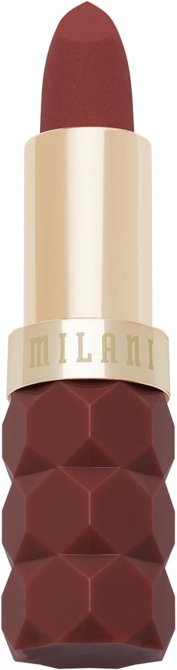 Milani lipstick hexagonal packaging design close up