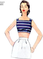 Simplicity misses sewing pattern packet back cover information