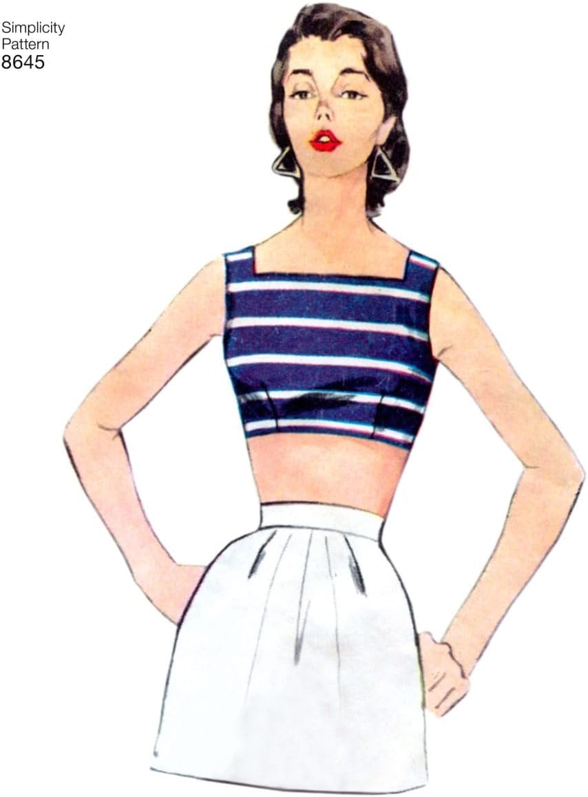 Simplicity misses sewing pattern packet back cover information