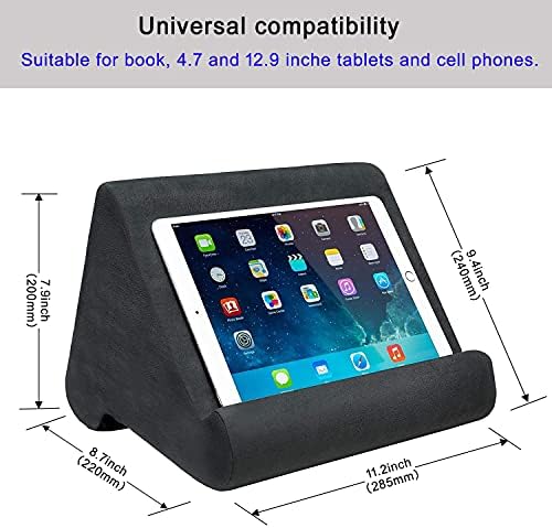 Three different viewing angles of the Samhousing foam dock demonstrated with a large smartphone