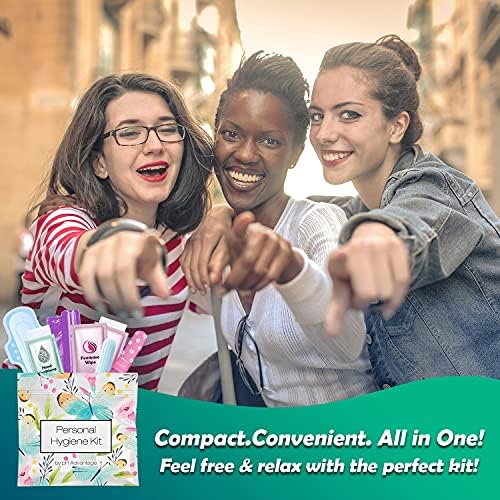 Compact all-in-one menstrual kit for teenagers and on-the-go feminine care.