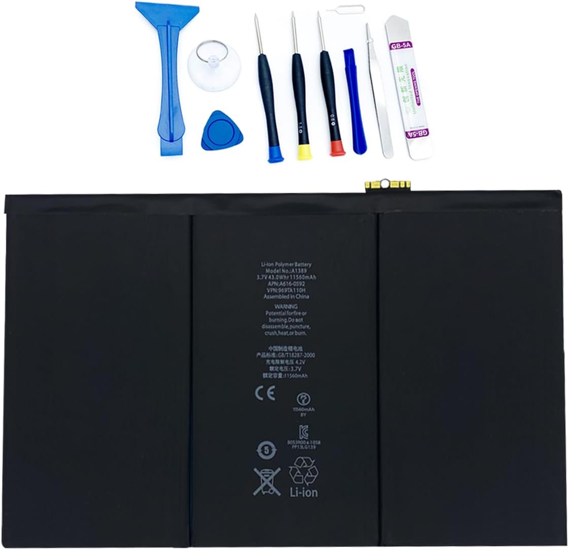 Borscellor A1389 battery for iPad 3 and 4 front view