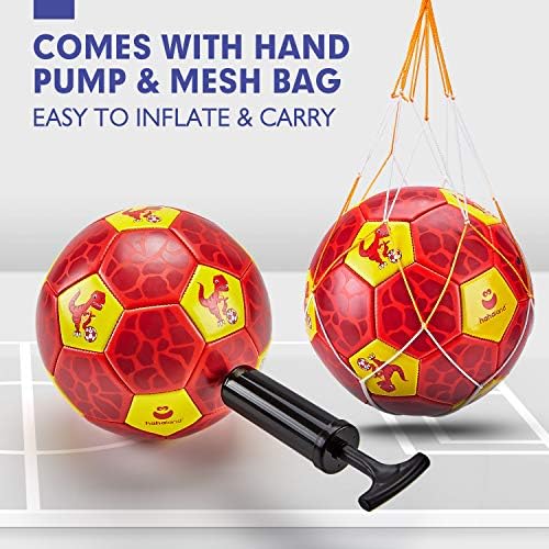 Hahaland premium imported children soccer set with durable butyl rubber bladder construction