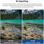 Side view of the slim profile action camera lens accessory with zero vignetting