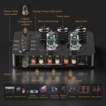 Ampapa A1 moving magnet turntable preamp angled view showcasing the solid aluminum design