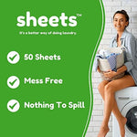 Sheets Laundry Club lavender fabric softener dryer sheets box.