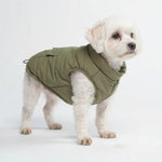 Spark Paws Dog Winter Jacket, Water-Resistant Coat, Warm Reflective Windproof Fleece-Interior, for Medium and Large Dogs - Olive - S - Image 9