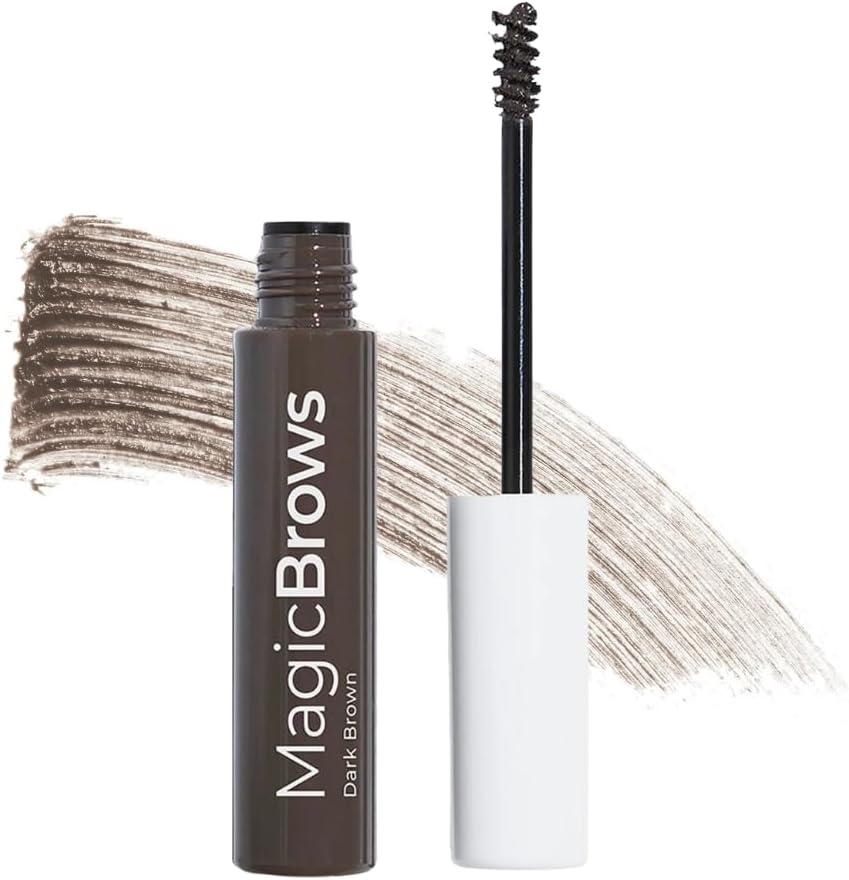 MCoBeauty Magic Brows Dark Brown front view tinted eyebrow gel packaging