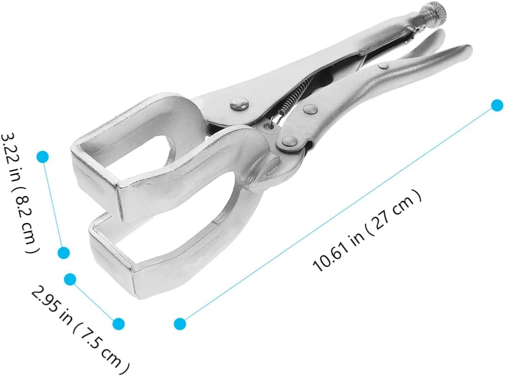 Gadpiparty locking clamp in action holding metal sheets